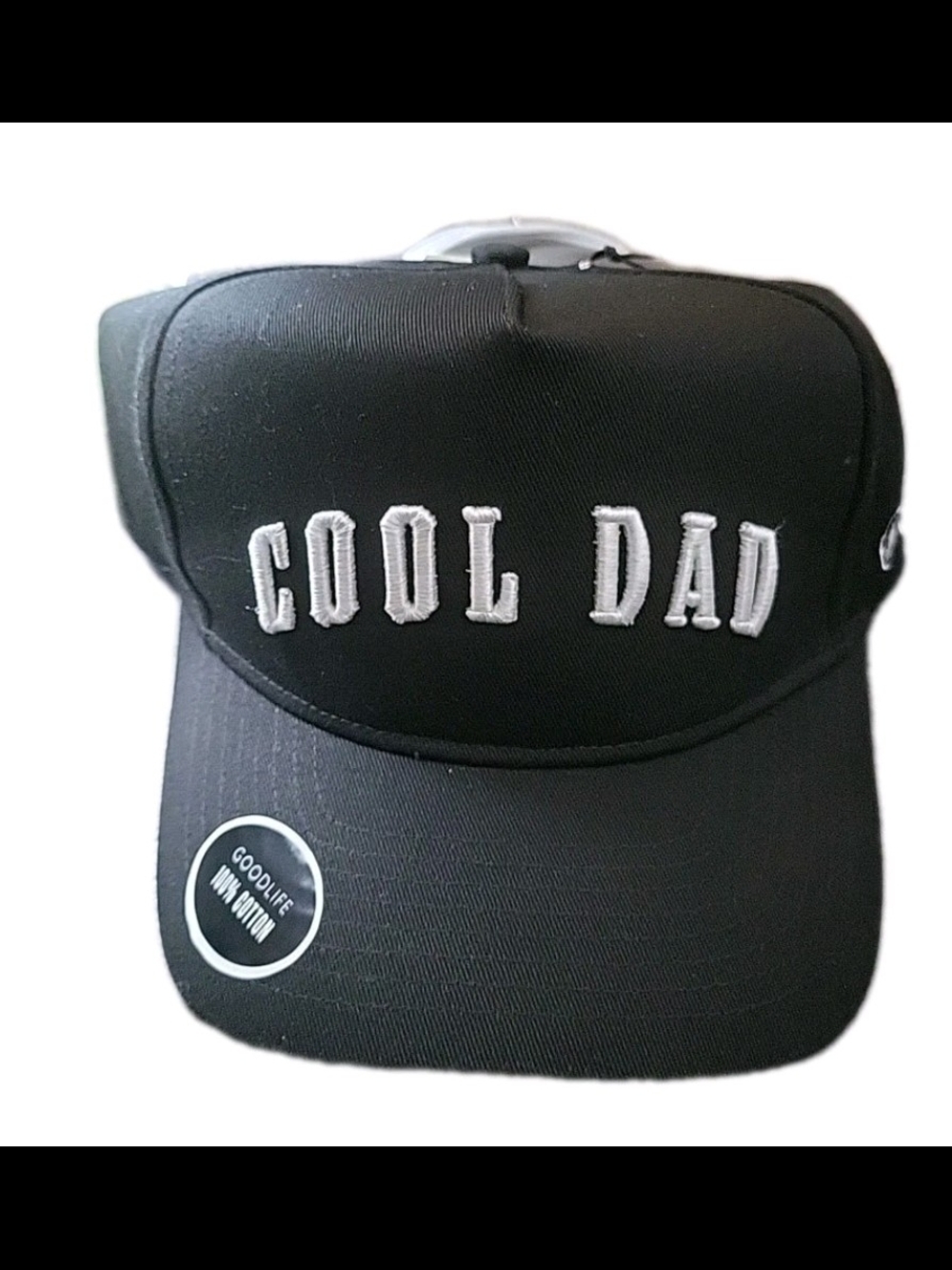 Good Life Cool Dad Unisex Black Strapback Adjustable Hat